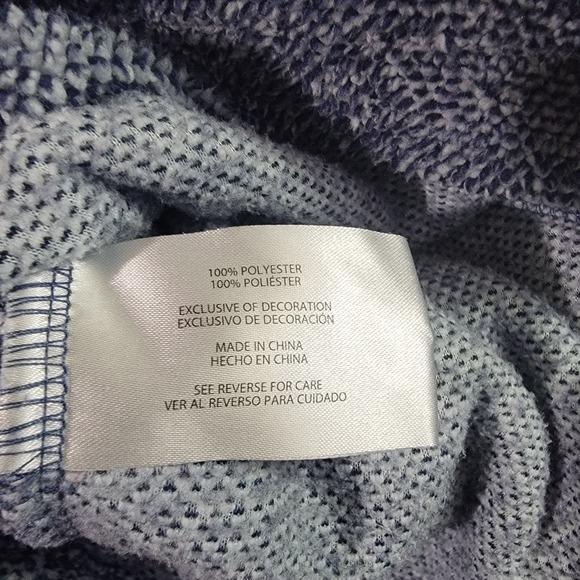 Eddie Bauer Women's‎ Fleece Button Front Sweatshirt XL Blue Hiking Outdoors - Picture 7 of 8